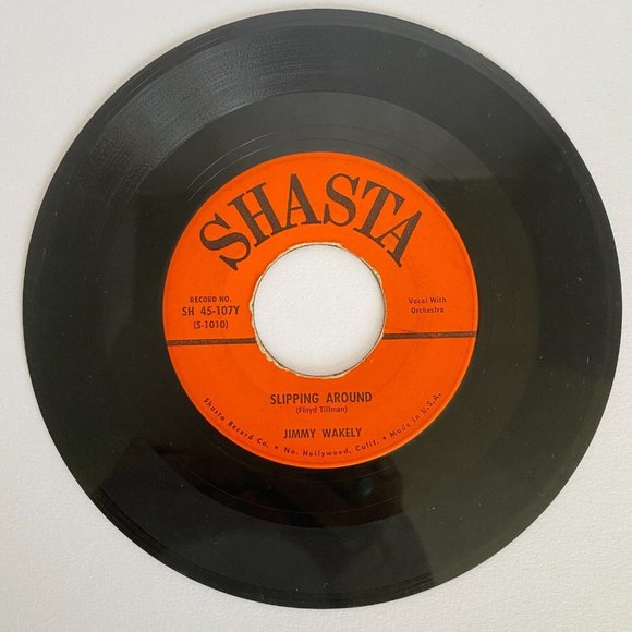 1959 Jimmy Wakely 45 Record Original Picture Sleeve Slipping Around Shasta 107Y - Picture 4 of 7